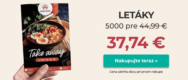 Tlačte letáky za najlepšiu cenu. Skvelá kvalita a rýchle dodanie.